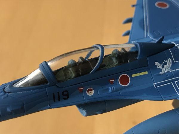 エアファイターコレクション　F-2B　ダイキャストモデル　コックピット近影