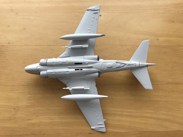 エアファイターコレクション　A-6E　ダイキャストモデル　裏側